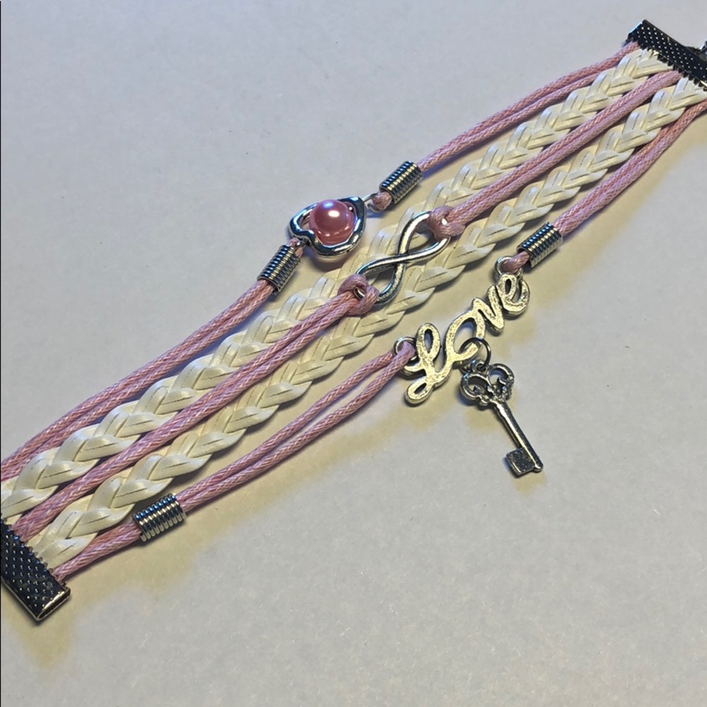 Love/Key Infinity Bracelet - New - Picture 2 of 3